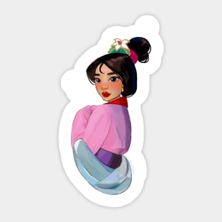 Oriental Princess Sticker